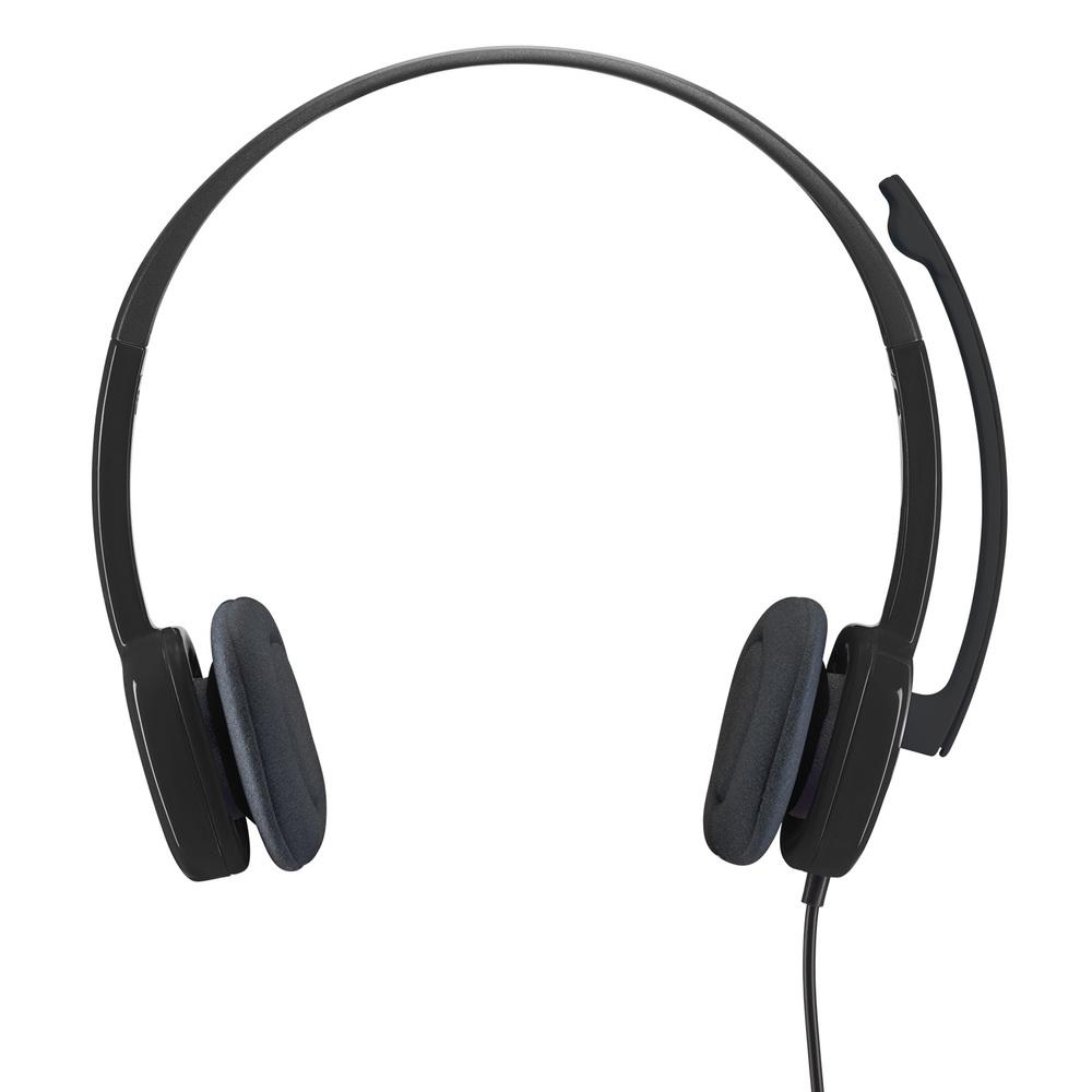 Headset com Fio Logitech H151 com Microfone com Redução de Ruído e Conexão 3,5mm - 981-000587
