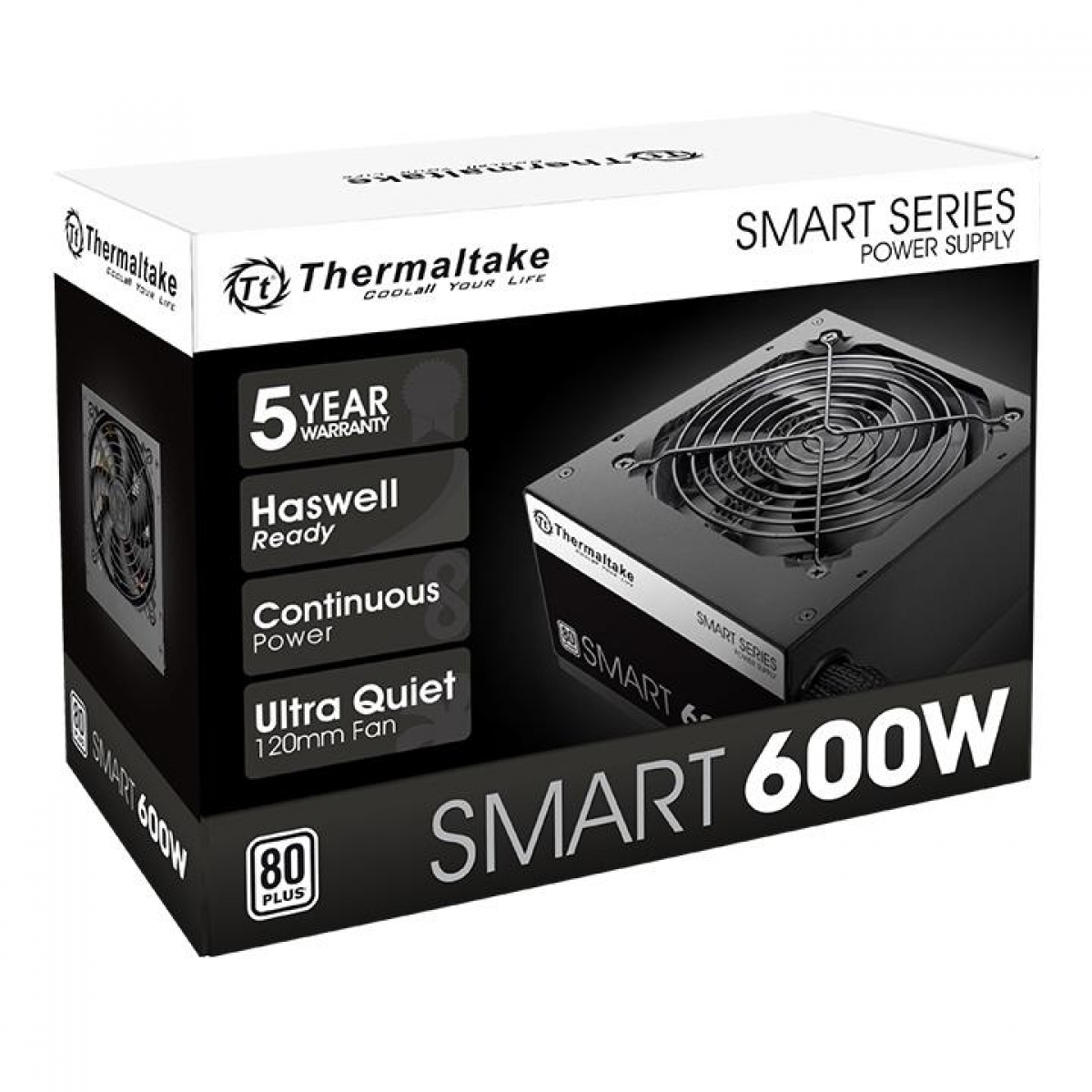Fonte ATX Smart Series 500W 80 Plus Branco - Thermaltake