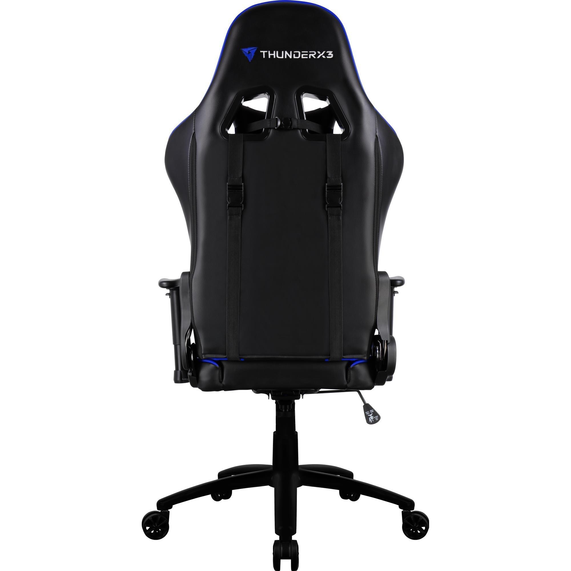 Cadeira Gamer TGC12 Preto e Azul - THUNDERX3