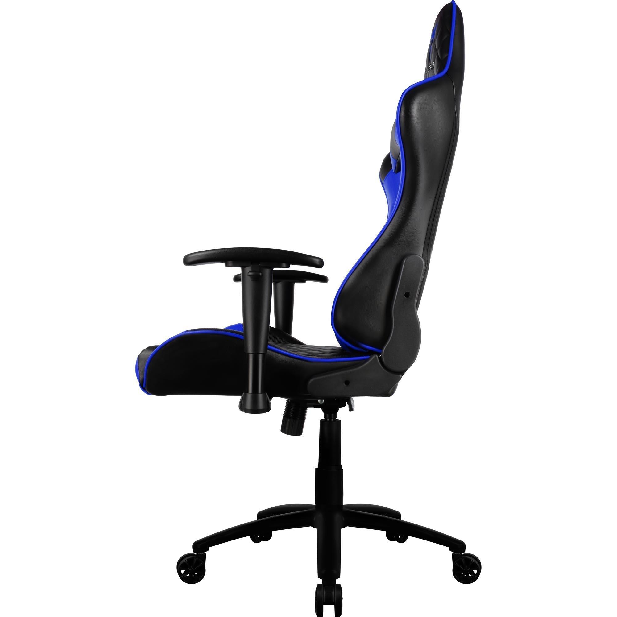 Cadeira Gamer TGC12 Preto e Azul - THUNDERX3