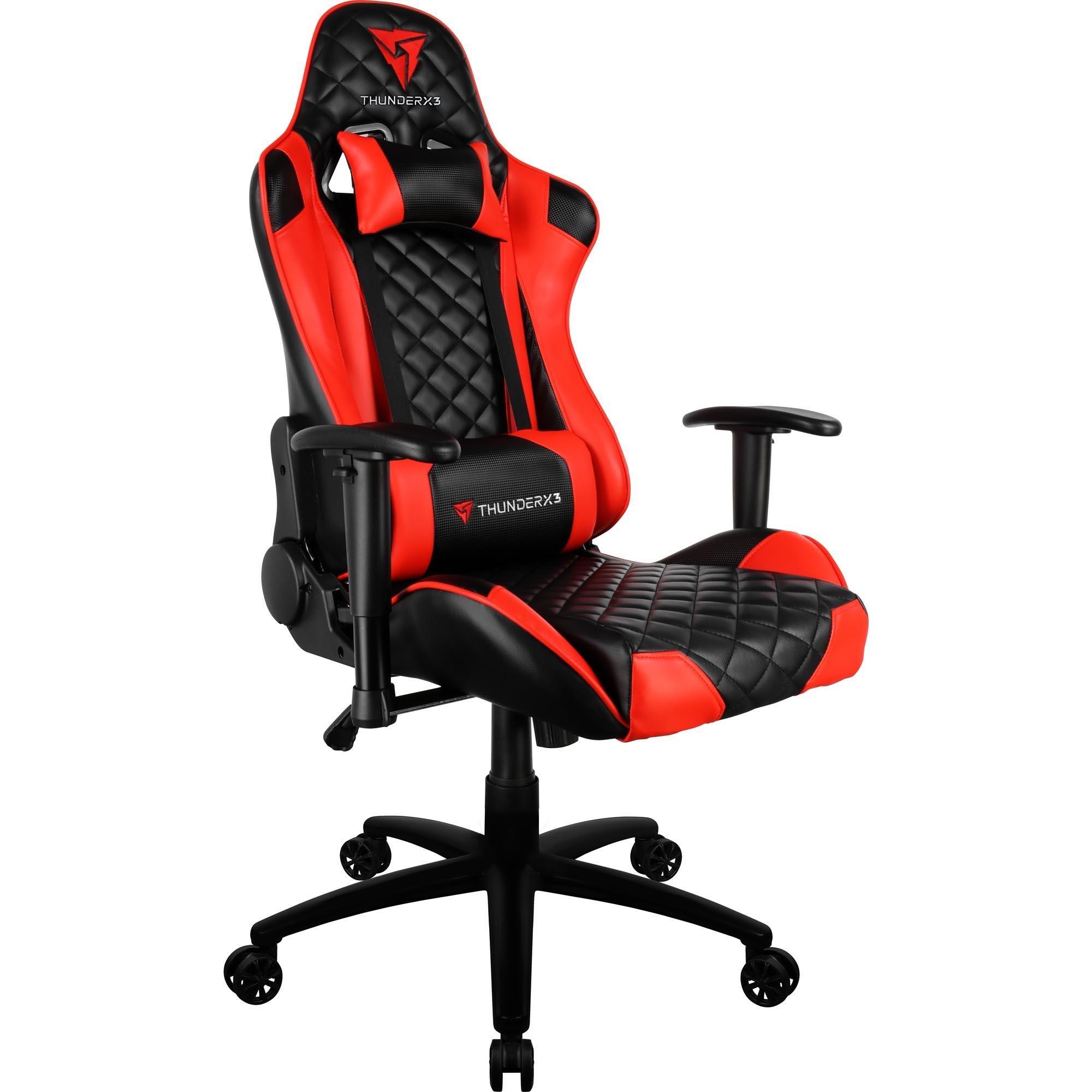 Cadeira Gamer TGC12 Preto e Vermelho - THUNDERX3