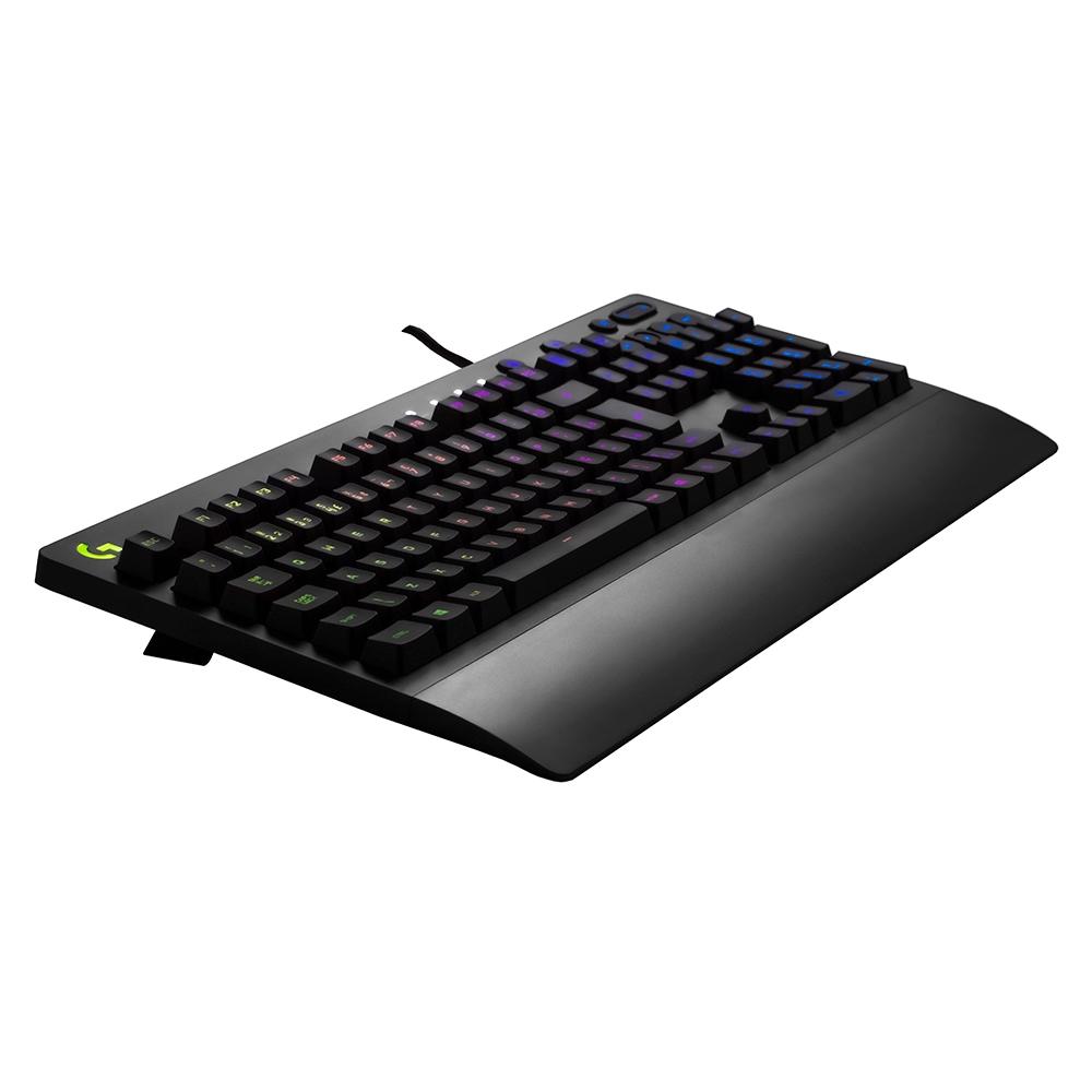 Teclado Gamer com Fio Logitech G213 Prodigy, RGB LightSync, Resistente à Respingos, ABNT2, Preto