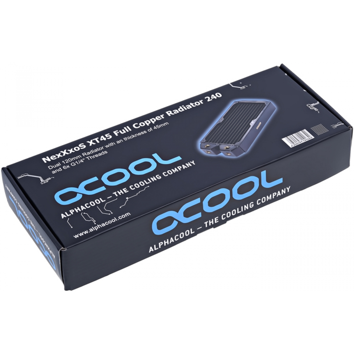 Radiador Alphacool Nexxxos XT45 Puro Cobre 240mm