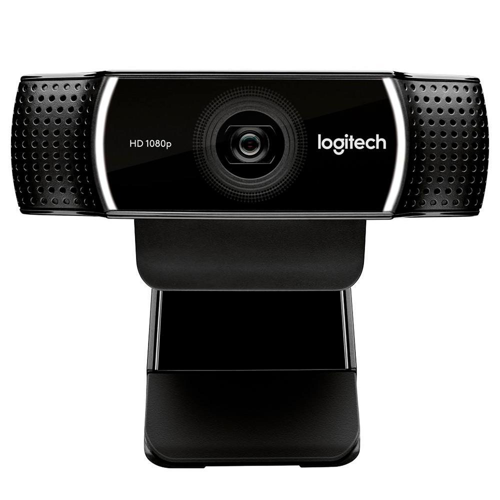 Webcam Full HD Logitech C922 Pro Stream, 1080P, Microfone Embutido, Tripé Incluso, 960-001087