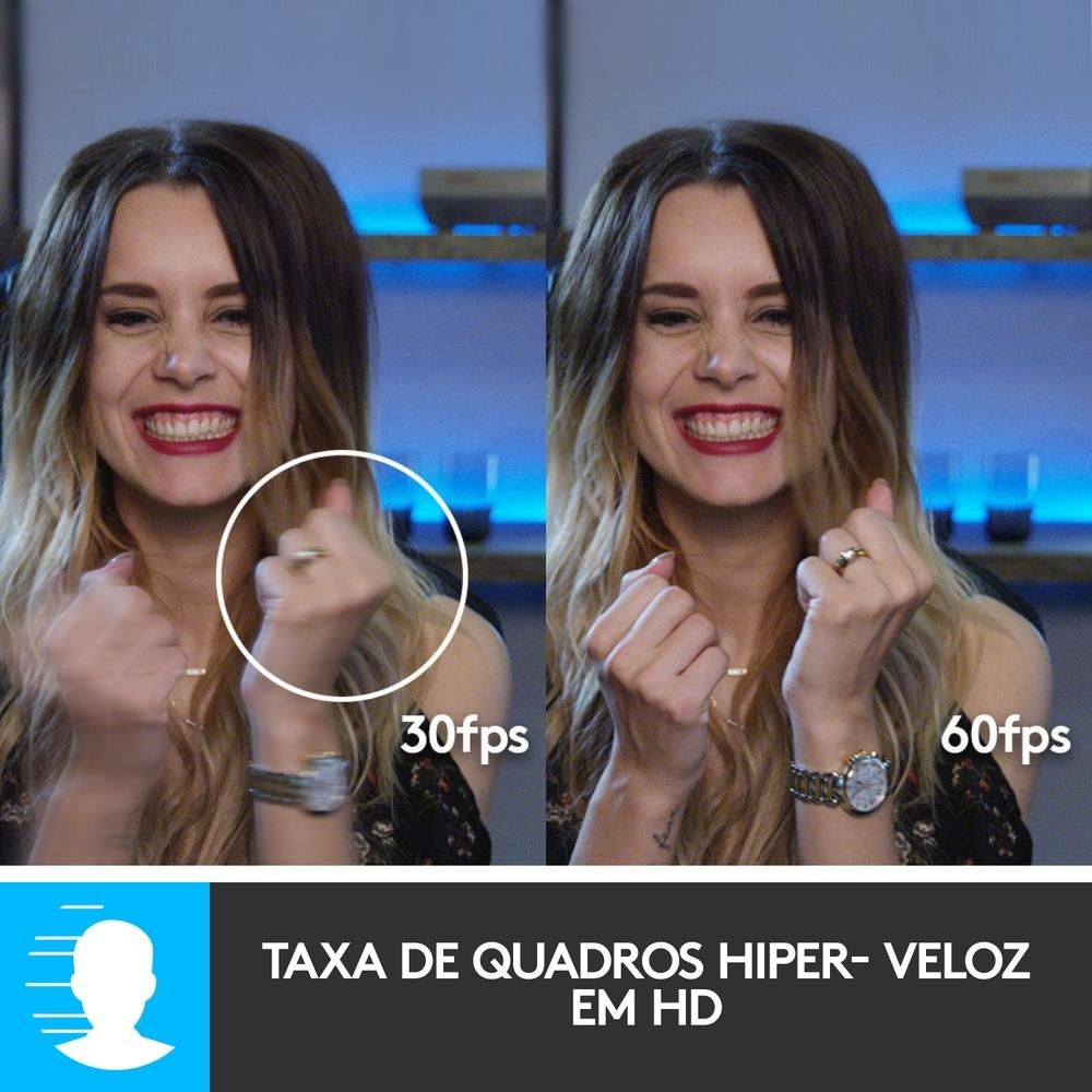 Webcam Full HD Logitech C922 Pro Stream, 1080P, Microfone Embutido, Tripé Incluso, 960-001087