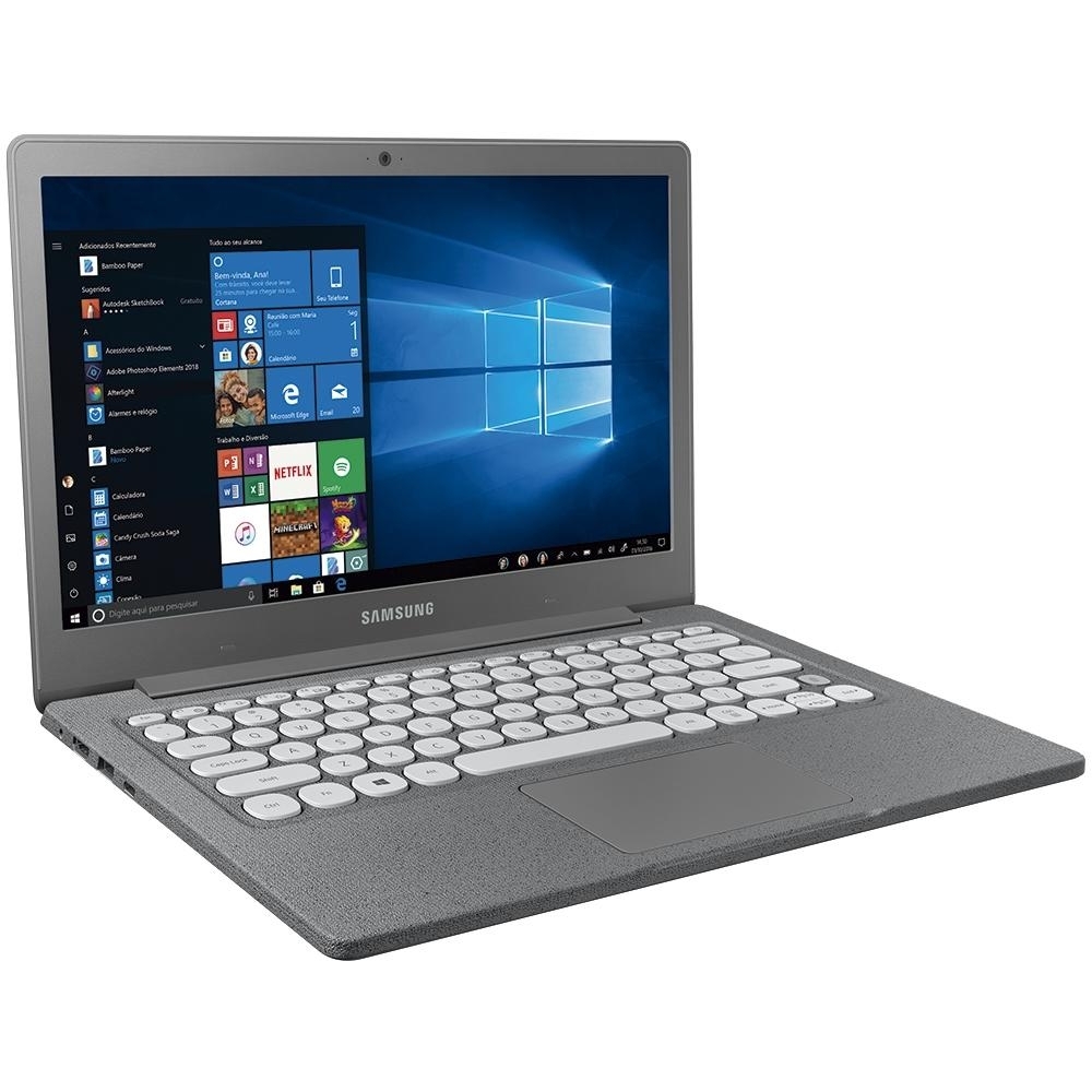 Notebook Samsung Flash F30 13,3" Celeron N4000 4GB 64GB SSD Windows 10 Home Grafite