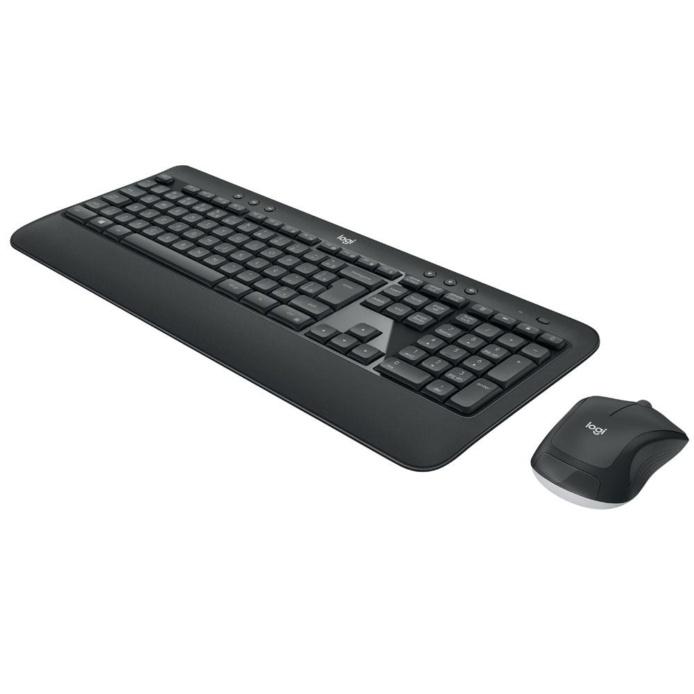 Teclado e Mouse sem Fio Logitech MK540 Advanced, Multimídia, Tecnologia Unifying, ABNT2, Cinza