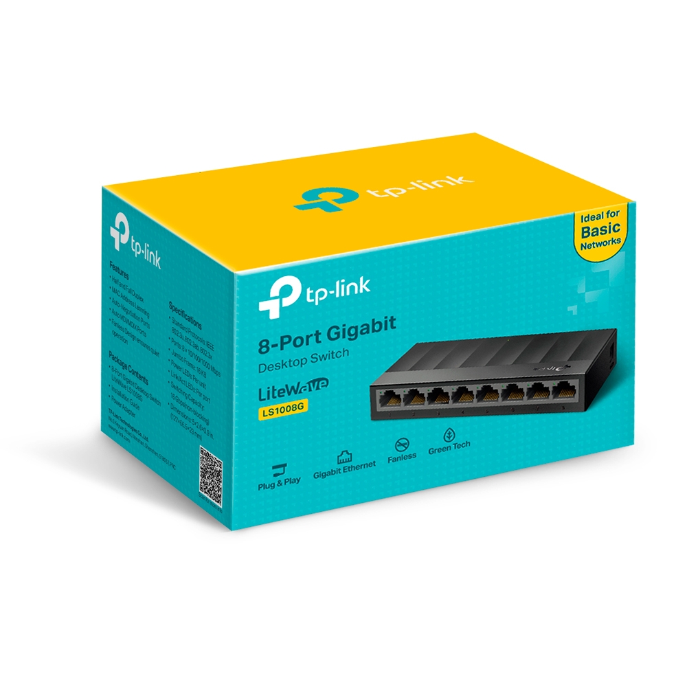 Switch 08P 10/100/1000 Mbps LS1008G Tp-Link