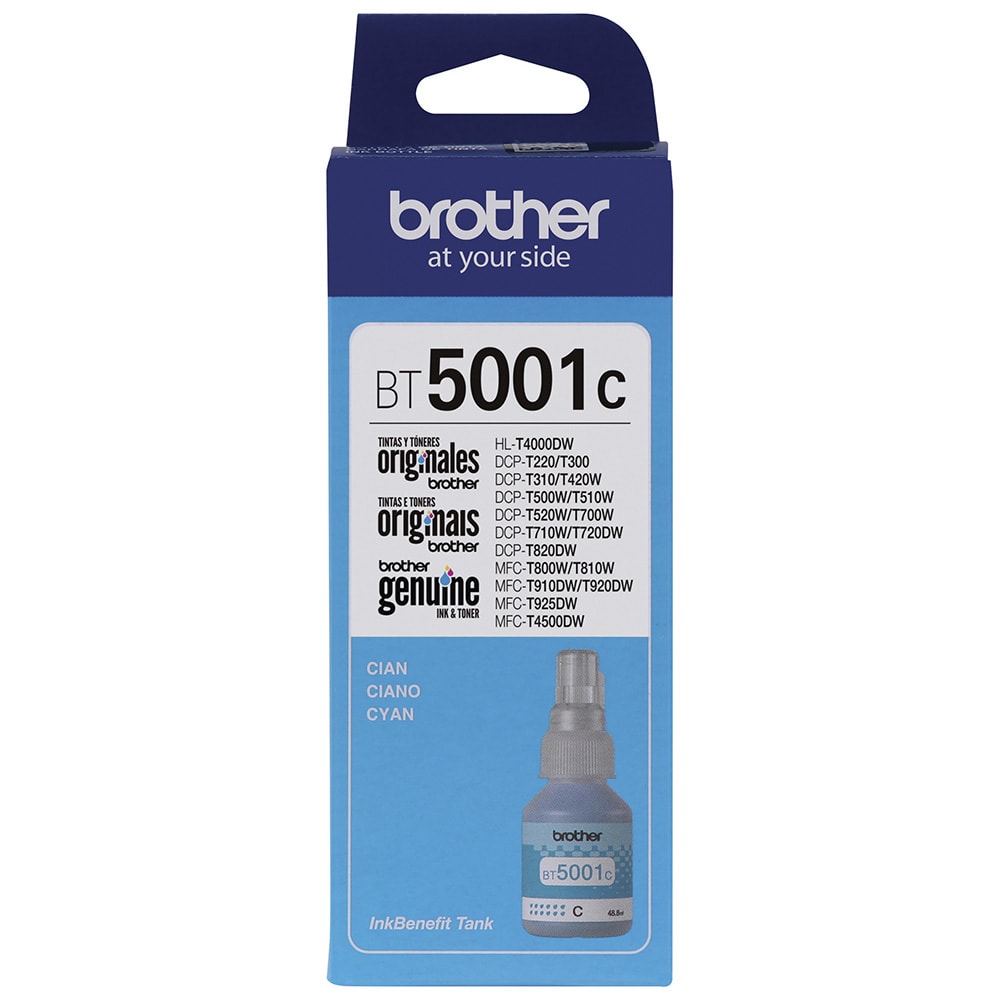Refil de Tinta Brother BT5001C Ciano 41,8ml