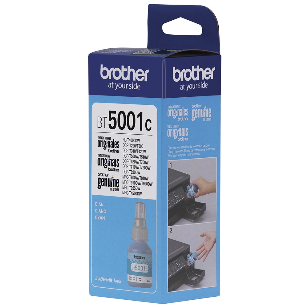 Refil de Tinta Brother BT5001C Ciano 41,8ml