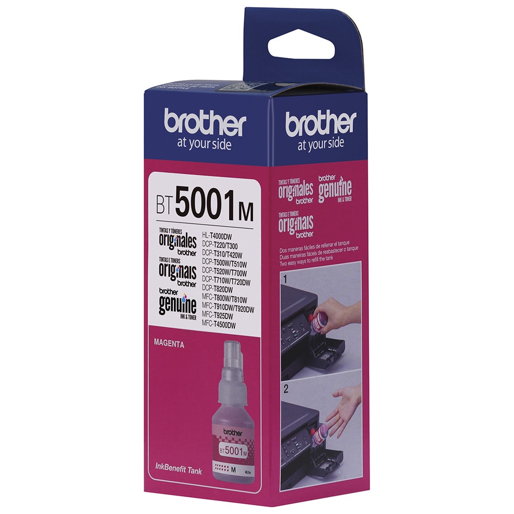 Refil de Tinta Brother BT5001M Magenta 48,8ml