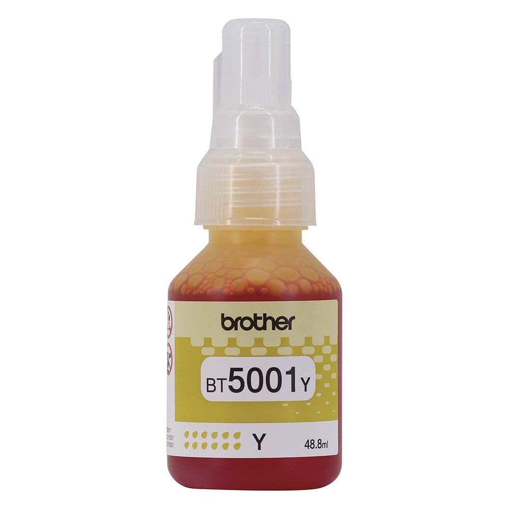 Refil de Tinta Brother BT5001Y Amarelo 41,8ml