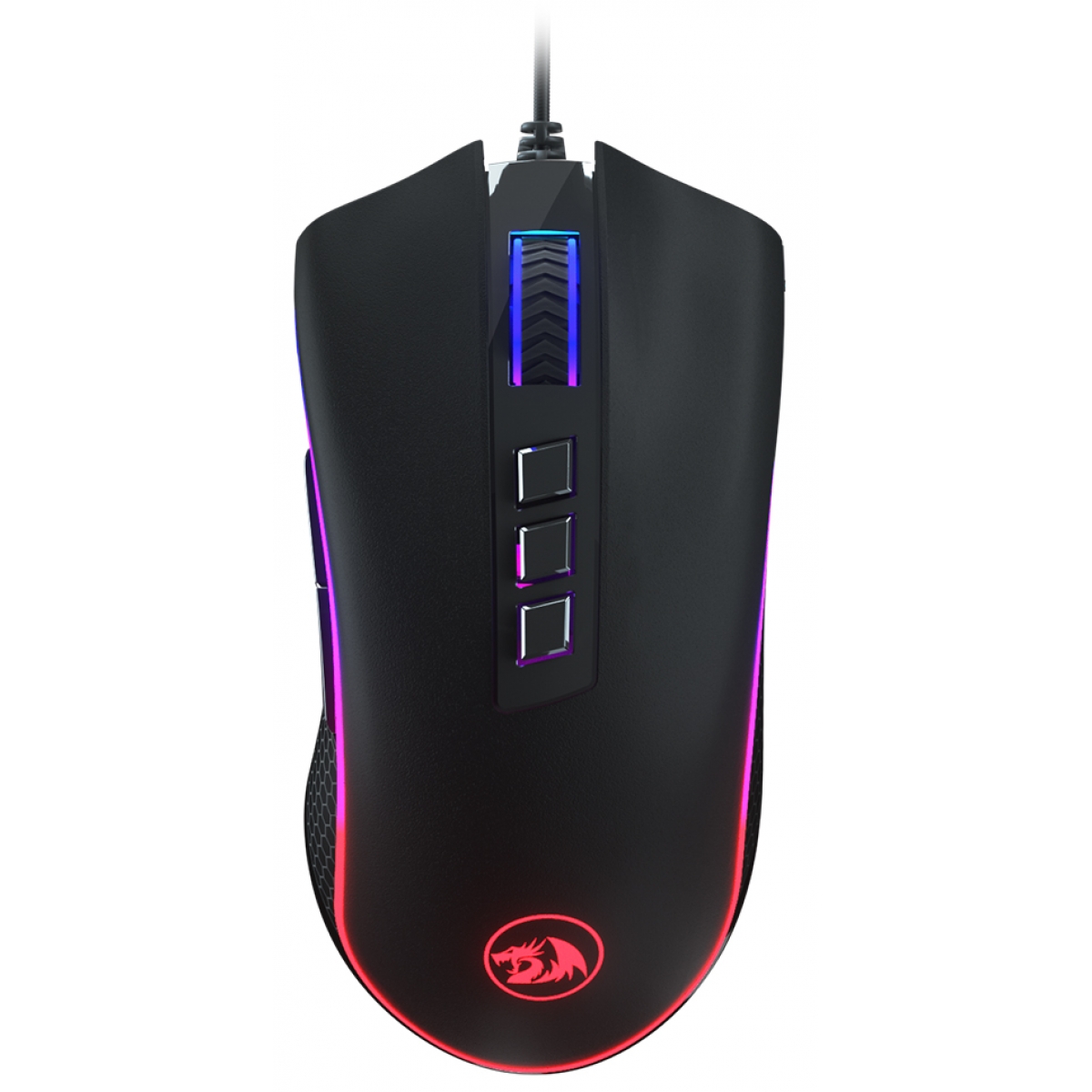 Mouse Gamer Redragon 24000dpi King Cobra Preto com LED - M711-FPS