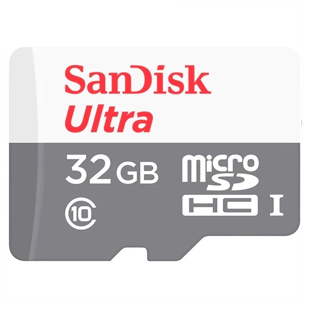 Cartão 32GB Micro SD Ultra Classe 10 Uhs-I 100MB/s com Adaptador SD Sandisk