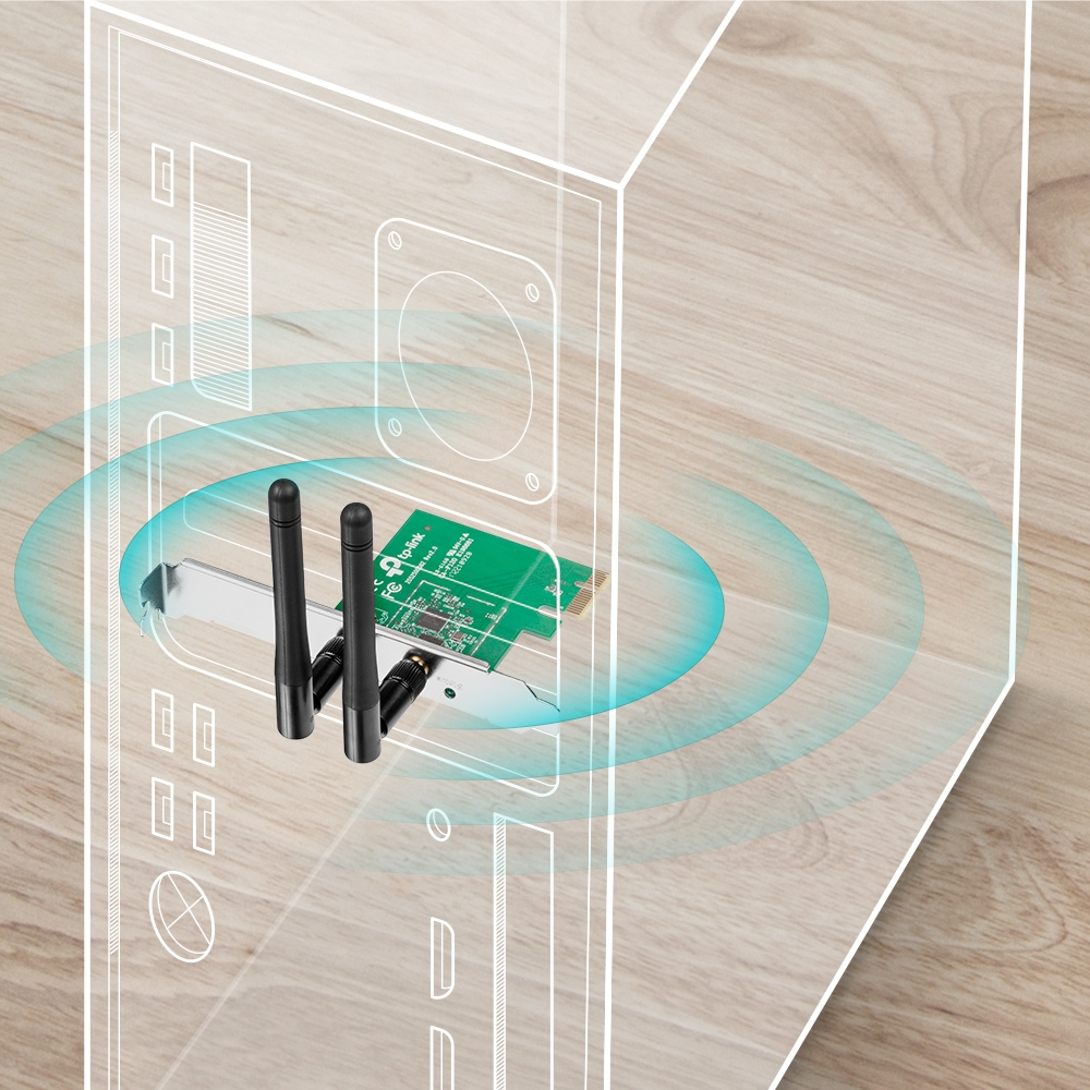 Placa de Rede Wireless PCI-e 300Mbps TL-WN881ND