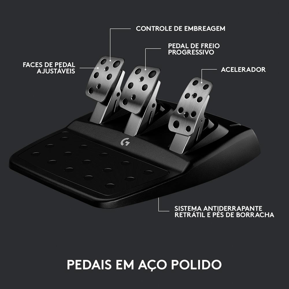 Volante Logitech G923 para Xbox Series x/S, Xbox One, PC com Trueforce,pedais Responsivos 941-000157