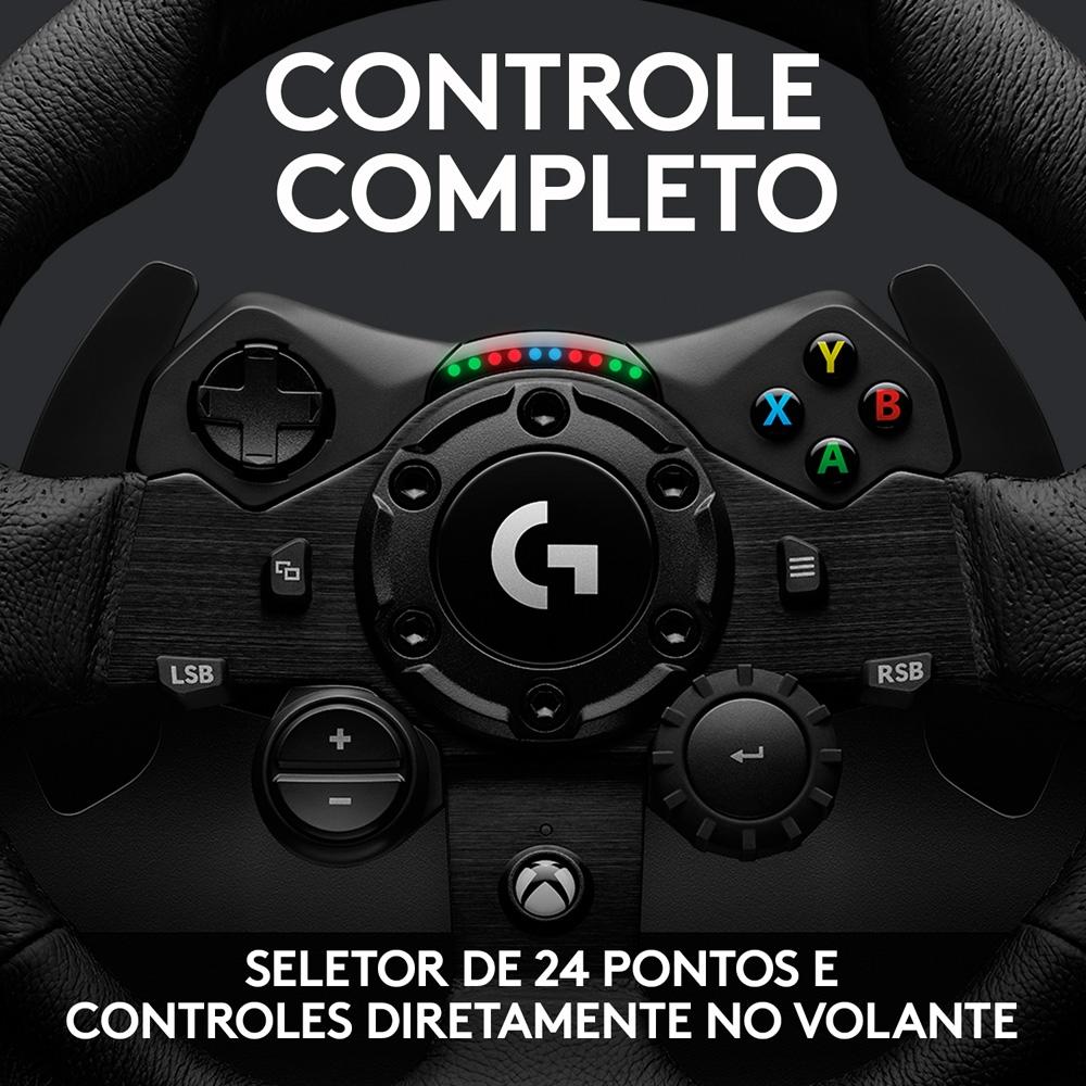 Volante Logitech G923 para Xbox Series x/S, Xbox One, PC com Trueforce,pedais Responsivos 941-000157