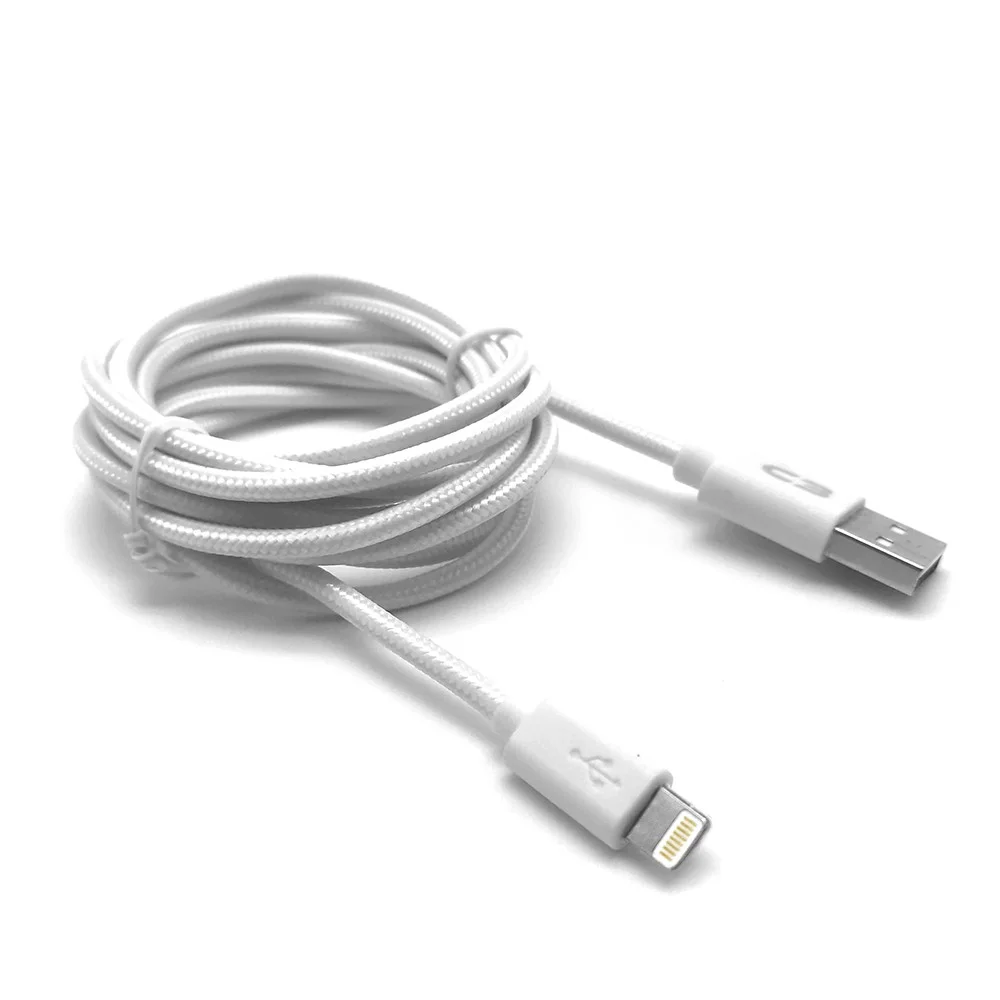 Cabo USB-Lightning 2 M 2A Branco - C3 Tech