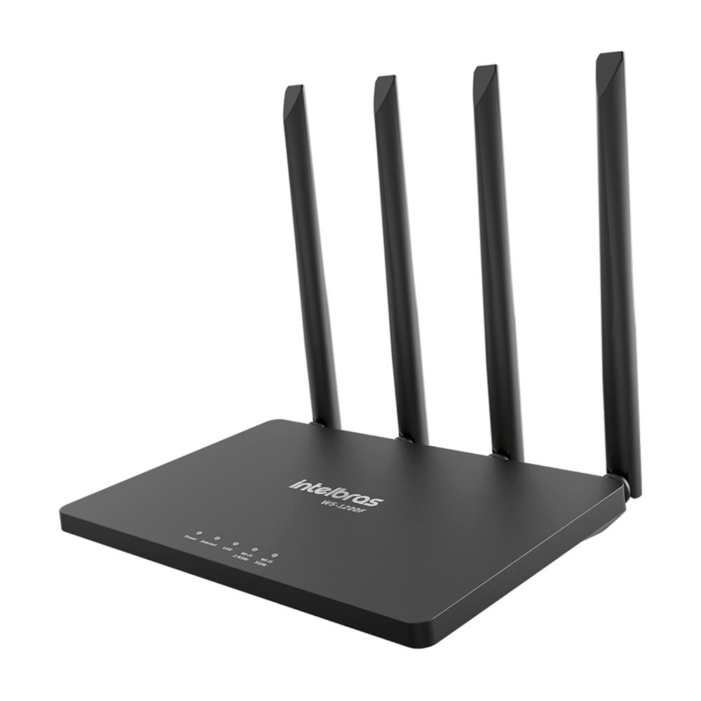 Roteador Wireless W5-1200F 4 Portas, Dual Band, Wi-Force, Mu-Mimo, 4 Antenas 5DBI - Intelbras