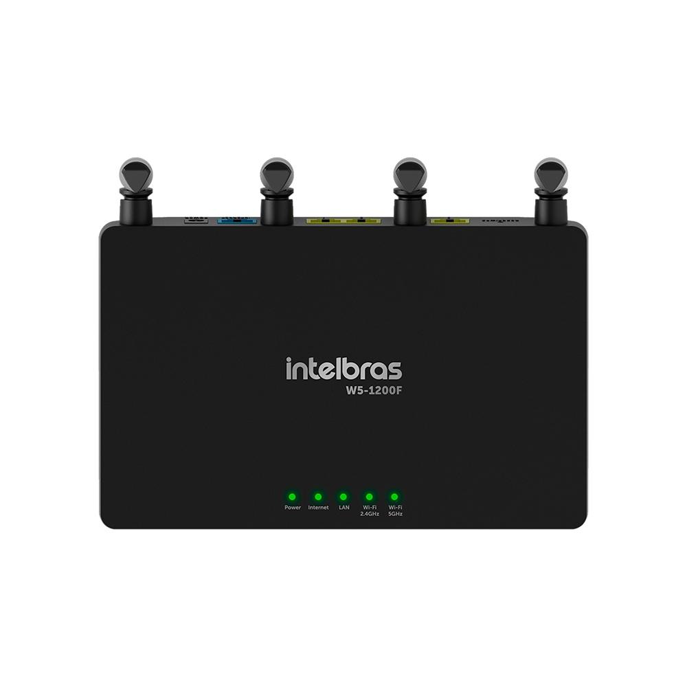 Roteador Wireless W5-1200F 4 Portas, Dual Band, Wi-Force, Mu-Mimo, 4 Antenas 5DBI - Intelbras
