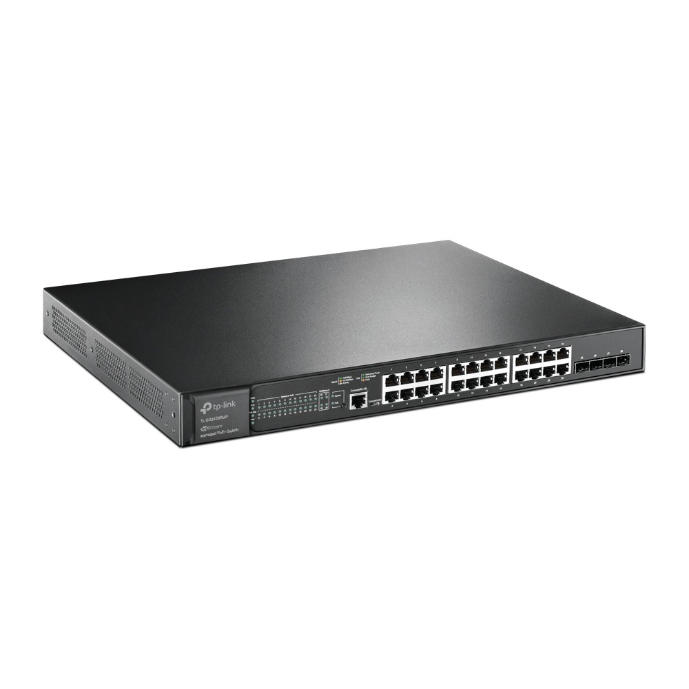 Switch 24P POE+ 10/100/1000 Gigabit L2+ 4 Slots SFP+ 10GBE - Tp-Link