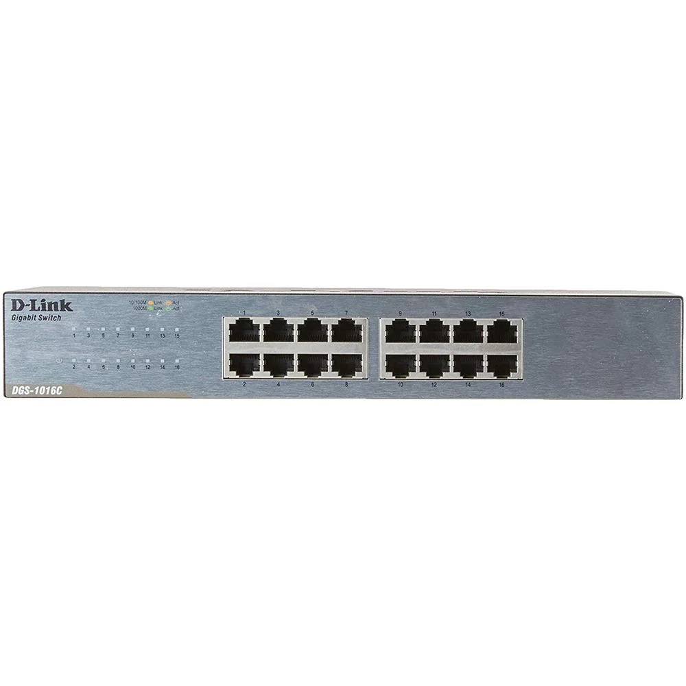Switch 16P 10/100/1000 Mbps Ethernet Não Gerenciavel D-Link