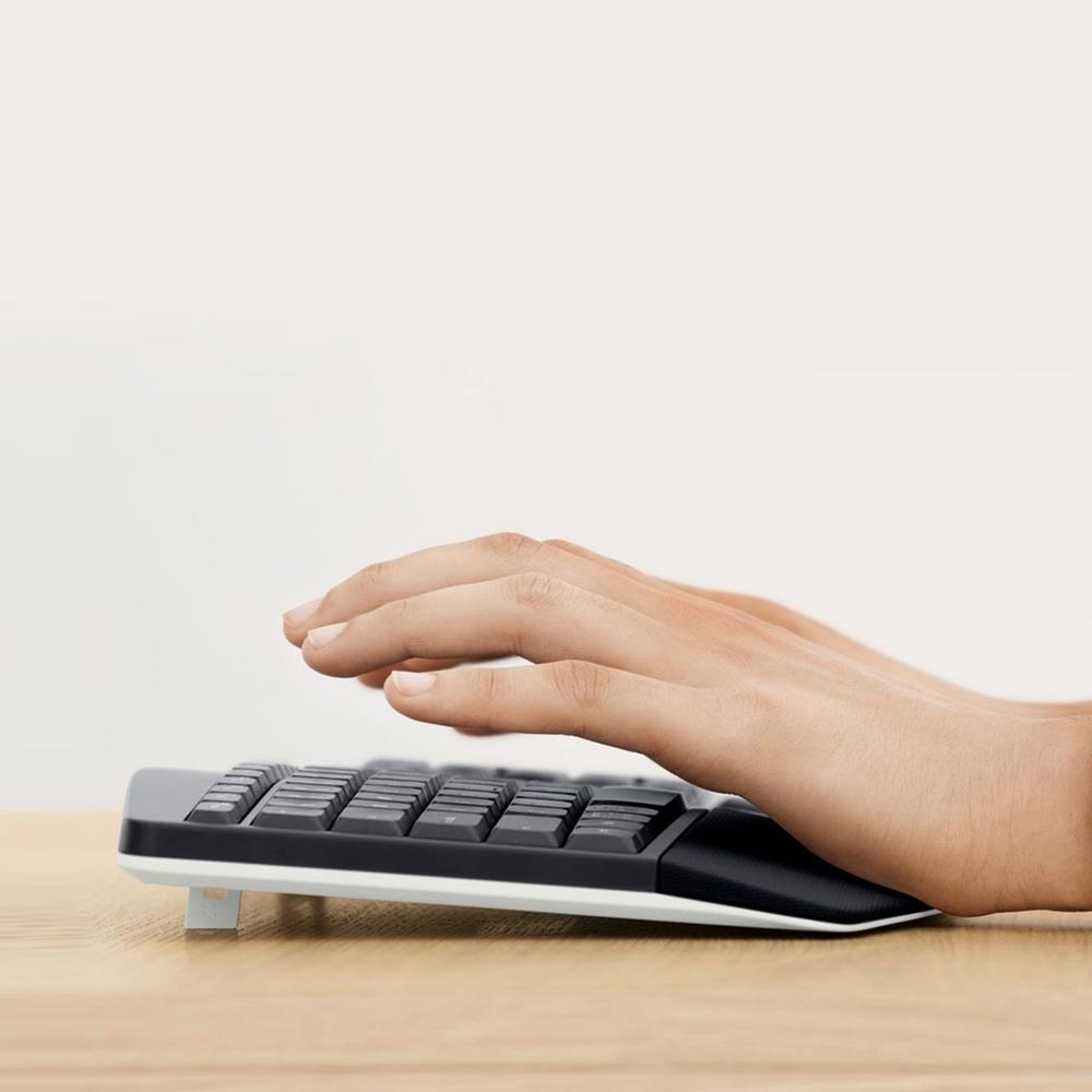 Teclado e Mouse sem Fio Logitech MK850, Teclado com Apoio, Mouse Destro, USB Unifying ou Bluetooth