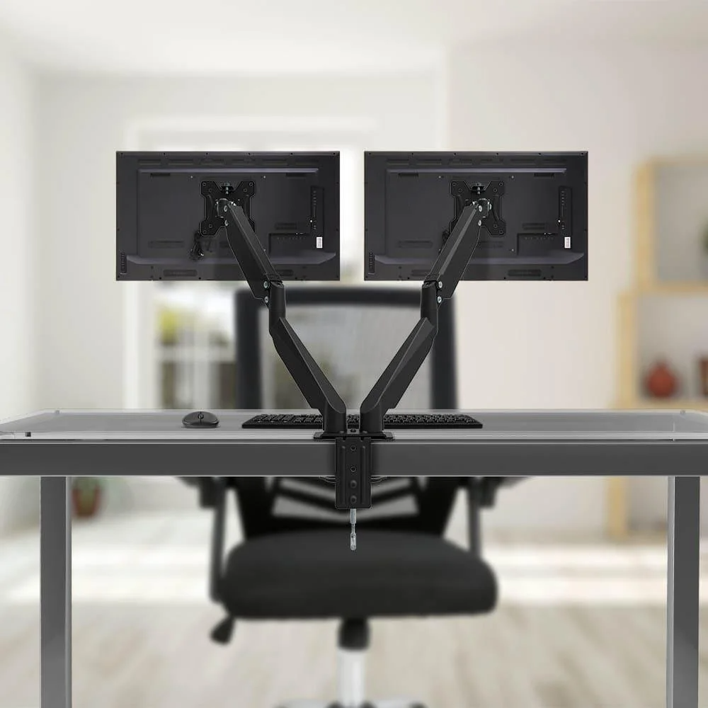 Suporte Articulado de Mesa para 2 Monitores 17'' 32'' com Ajuste de Altura e Pistão a Gás Multilaser