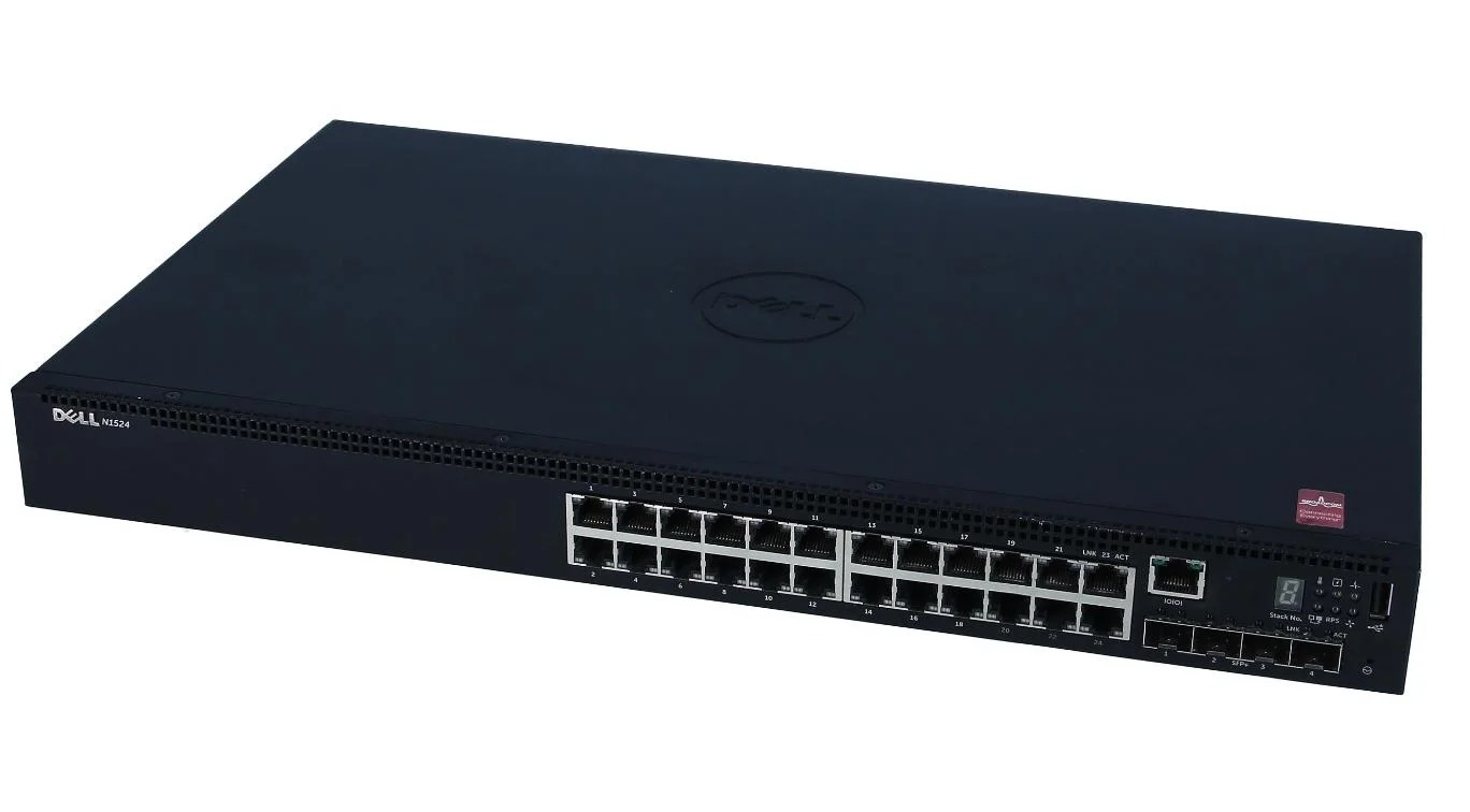 Switch Dell EMC L3 N1524 24 Portas 10/100/1000 + 4 10/100/100 SFP Gerenciavel