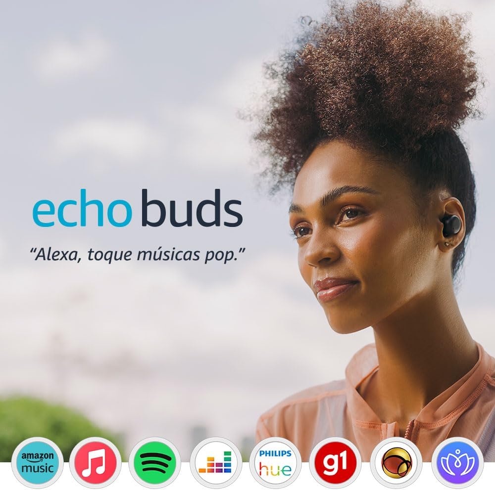 Fone de Ouvido TWS Echo Buds 2ª Ger com Alexa e Cancelamento de Ruído Ativo - Amazon