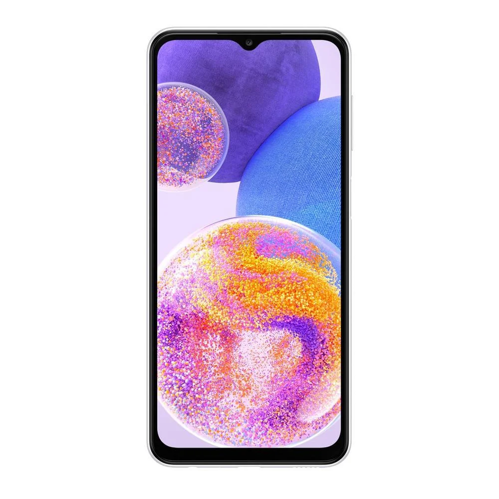 Smartphone Samsung Galaxy A23, 128GB, 4GB RAM, Câmera Quádrupla de 50MP, Tela Infinita 6.6”, Branco