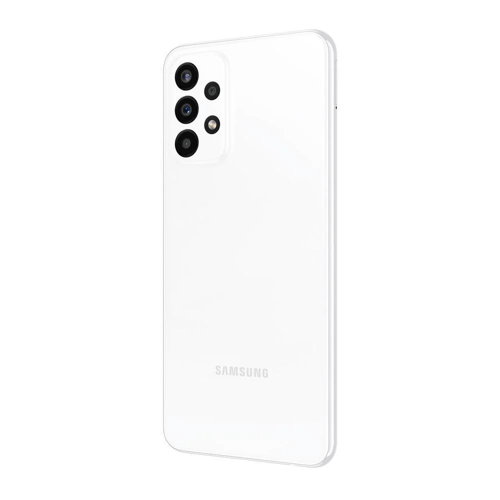 Smartphone Samsung Galaxy A23, 128GB, 4GB RAM, Câmera Quádrupla de 50MP, Tela Infinita 6.6”, Branco