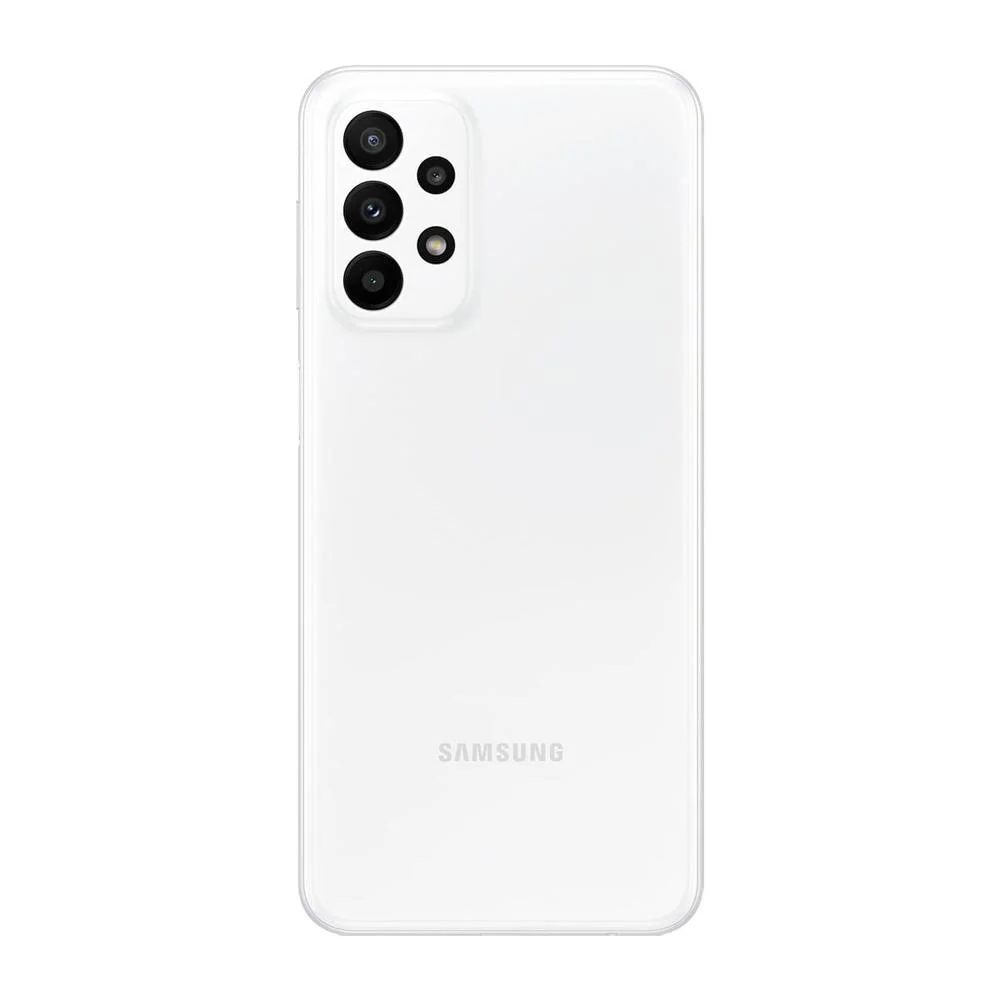 Smartphone Samsung Galaxy A23, 128GB, 4GB RAM, Câmera Quádrupla de 50MP, Tela Infinita 6.6”, Branco