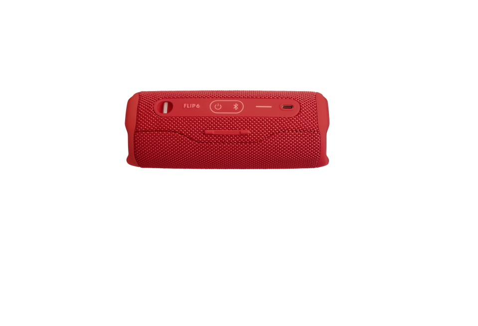 Caixa de Som JBL Flip 6 Vermelho, BT 5.1. 30W, IP67, 12H de Reprodução de Musica, JBLFLIP6RED