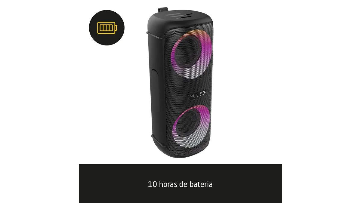 Caixa de Som Mini Pulse Box Bluetooth 5.0 30W Aux/SD Preto - SP603
