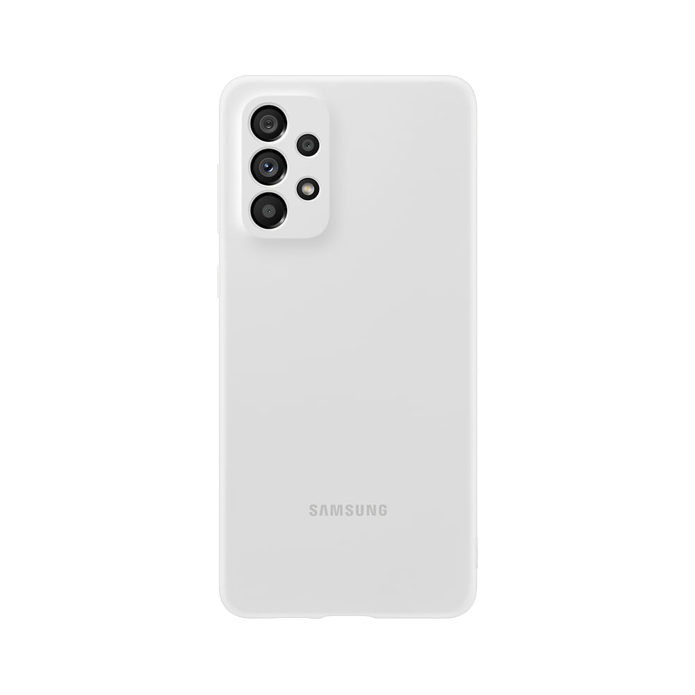 Capa Protetora Galaxy A73 5G Silicone Branco
