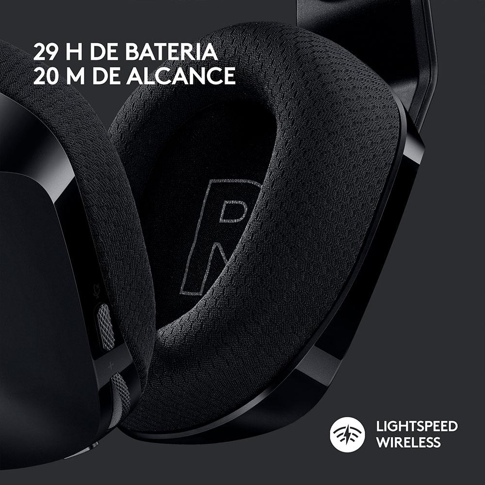 Headset Gamer sem Fio Logitech G733,DOUBY Sourround 7.1 com Blue Voice, RGB Ligthsync, PC e Ps- Preto