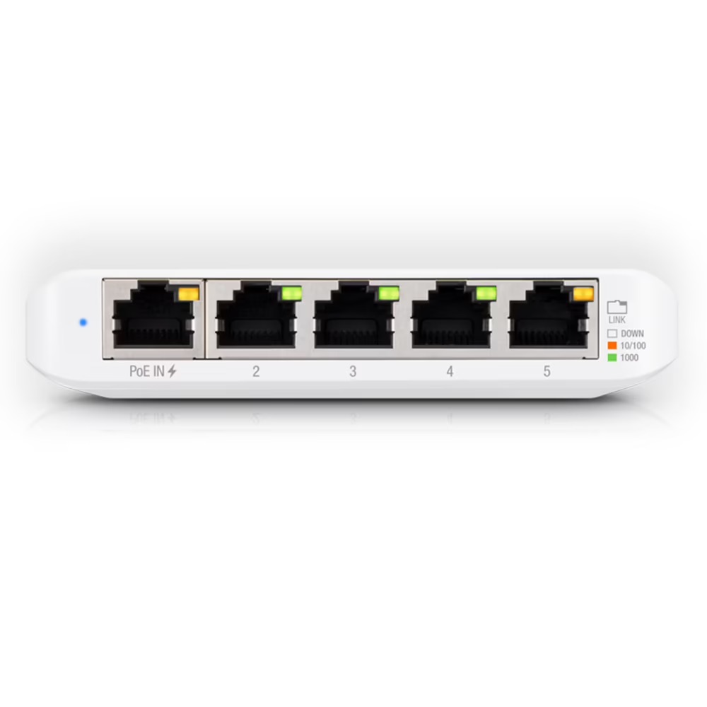 Switch Ubiquiti 5P 10/100/1000 Usw-Flex-Mini-Br Unifi com 1 Porta POE