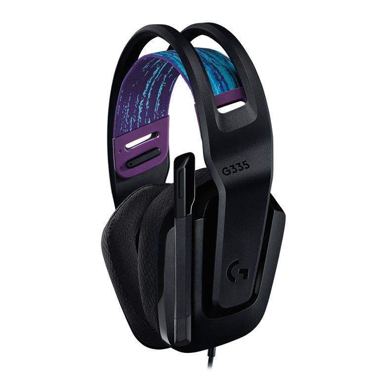 Headset Gamer Logitech G335, com Fio 3.5mm, para PC, Ps, Xbox, Nintendo Switch e Mobile- Preto