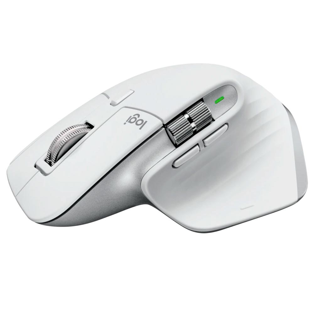 Mouse sem Fio Logitech Mx Master 3S, Silencioso, Bluetooth, USB, Branco 910-006562