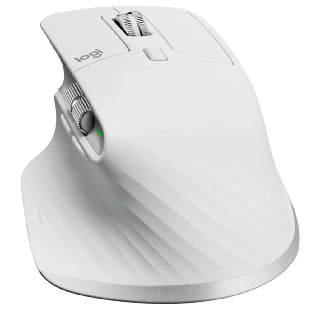 Mouse sem Fio Logitech Mx Master 3S, Silencioso, Bluetooth, USB, Branco 910-006562