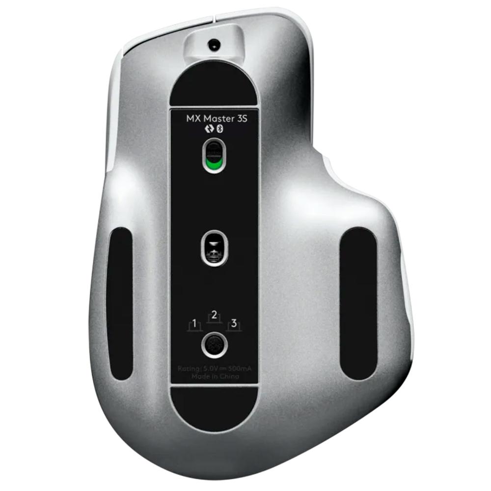 Mouse sem Fio Logitech Mx Master 3S, Silencioso, Bluetooth, USB, Branco 910-006562