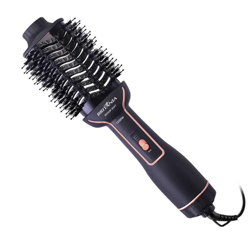 Escova Secadora Britânia BES23P 3 em 1 Íons Tourmaline 127V