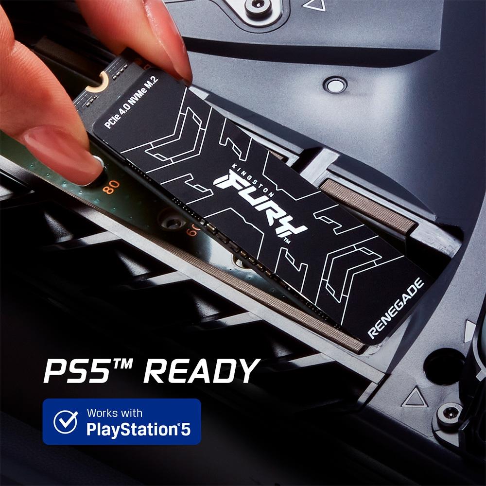 SSD M.2 NVMe 2TB Fury Renegade PCIe 4.0 Leitura 7300MB/s Gravação 7000MB/s - Kingston