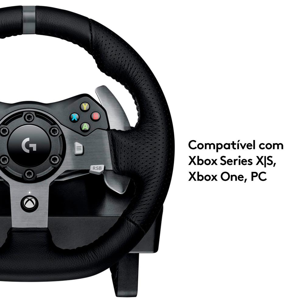 Volante Logitech G920 Driving Force para Xbox Series x/S, Xbox One e PC - 941-000122