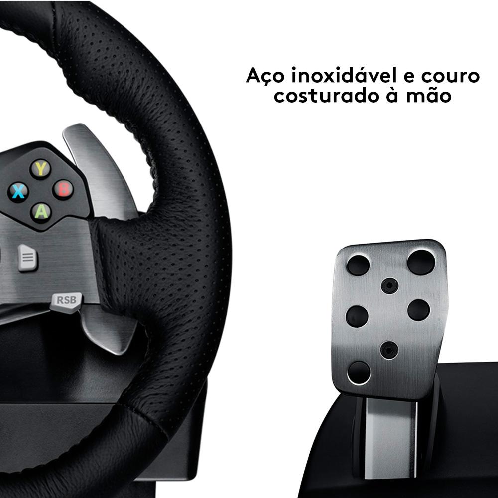 Volante Logitech G920 Driving Force para Xbox Series x/S, Xbox One e PC - 941-000122
