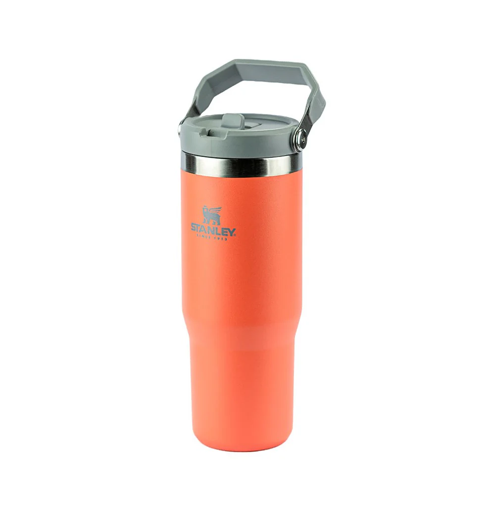 Garrafa Tumbler Térmico Flip Straw 887ml Laranja - Stanley