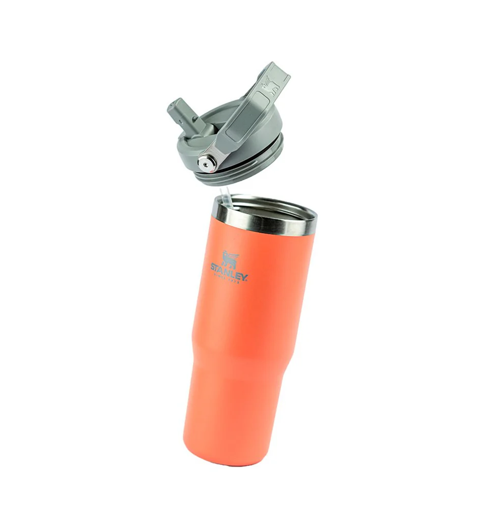 Garrafa Tumbler Térmico Flip Straw 887ml Laranja - Stanley