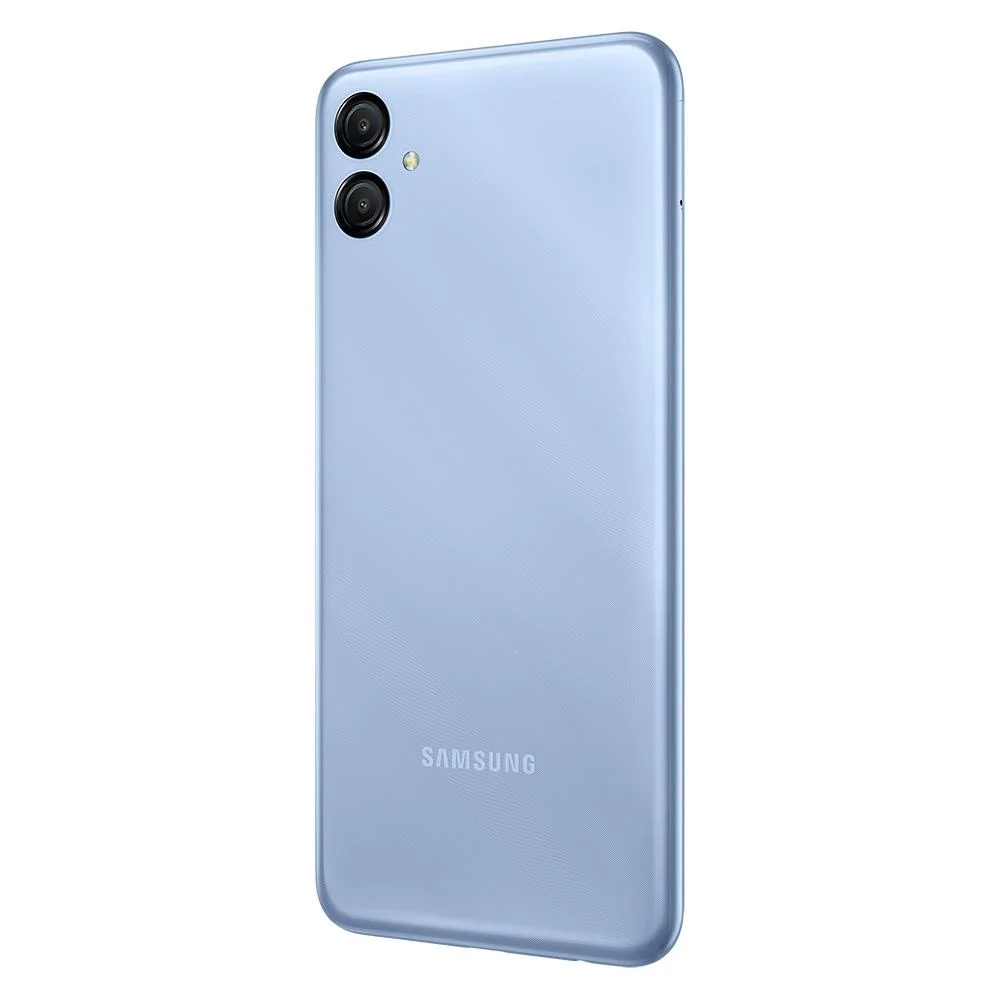Smartphone Samsung Galaxy A04E 4G Azul, 64GB, 3GB RAM, Octa-Core, Tela 6,5”, Câmera Dupla 13MP+2MP