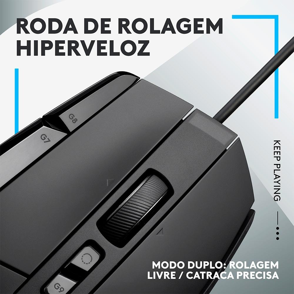 Mouse Gamer Logitech G502 x, Switch Ligthforce, 13BOTOES Programaveis, Hero 25K, Pc,mac'os,windows